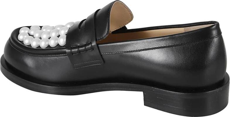 Mach & Mach Zwart Wit Loafer Schoenen Black Dames