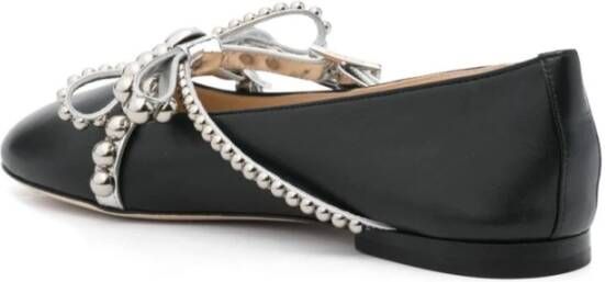 Mach & Mach Zwarte ballerina's met stud-detailing Black Dames