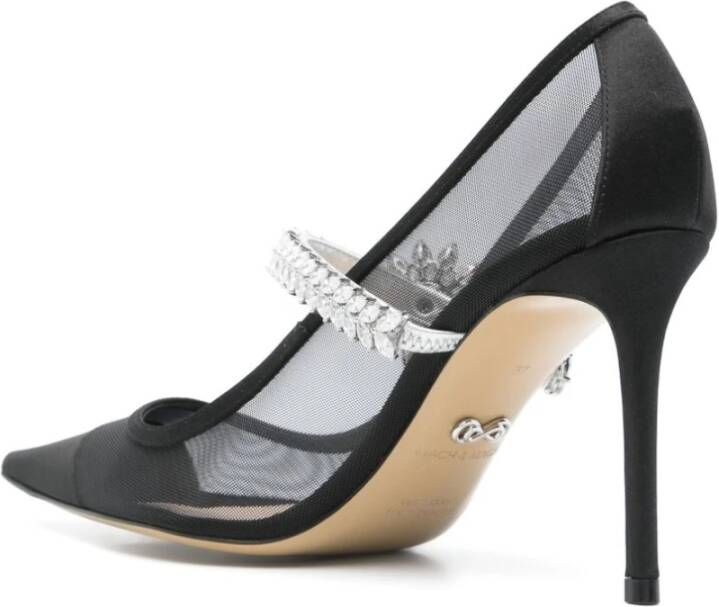 Mach & Mach Zwarte hakken schoenen Black Dames