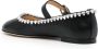 Mach & Mach Zwarte Hart Kristal Platte Schoenen Black Dames - Thumbnail 5