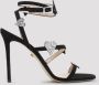 Mach & Mach Zwarte Kristal Sandalen Verhogen Stijl Black Dames - Thumbnail 2