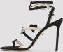 Mach & Mach Zwarte Kristal Sandalen Verhogen Stijl Black Dames - Thumbnail 4