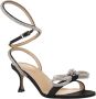 Mach & Mach Zwarte Kristal Strik Hoge Hak Sandalen Black Dames - Thumbnail 2