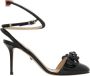 Mach & Mach Zwarte Lakleren Kristalstrik Sandalen Black Dames - Thumbnail 3