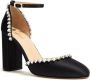 Mach & Mach Zwarte Leren Hart Kristal Pumps Black Dames - Thumbnail 2