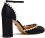 Mach & Mach Zwarte Leren Hart Kristal Pumps Black Dames - Thumbnail 3