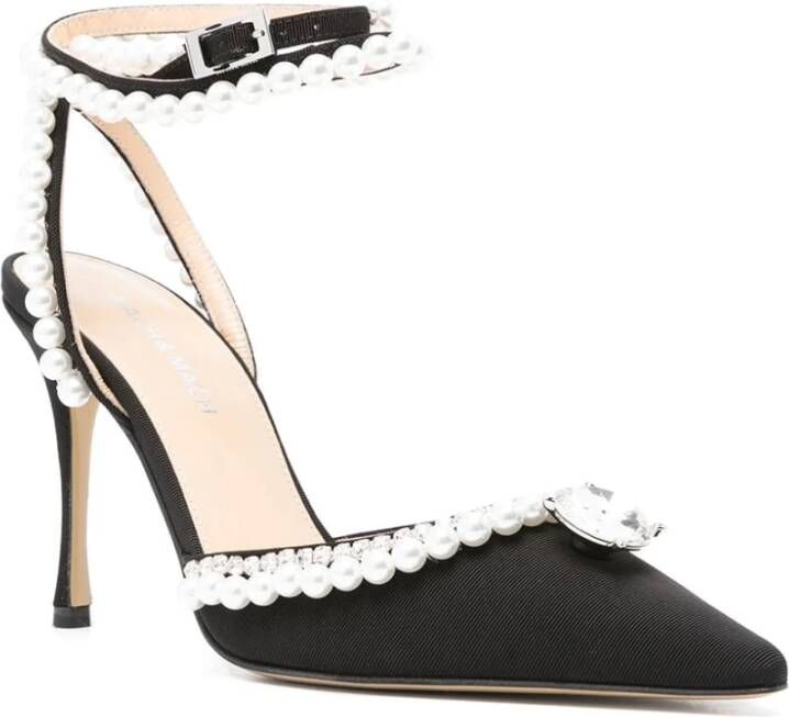 Mach & Mach Zwarte Leren Pumps Black Dames