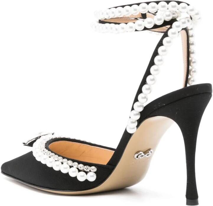 Mach & Mach Zwarte Leren Pumps Black Dames