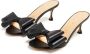 Mach & Mach Zwarte Leren Strik Sandalen Black Dames - Thumbnail 3