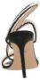 Mach & Mach Zwarte Satijnen Parel Sandalen Black Dames - Thumbnail 2