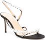 Mach & Mach Zwarte Satijnen Parel Sandalen Black Dames - Thumbnail 4