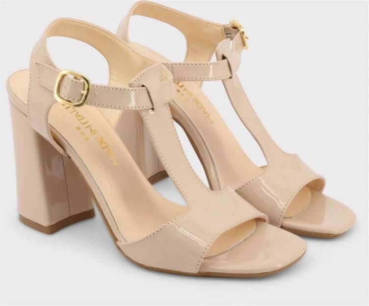 Made in Italia Bruine Strappy Sandalen Beige Dames