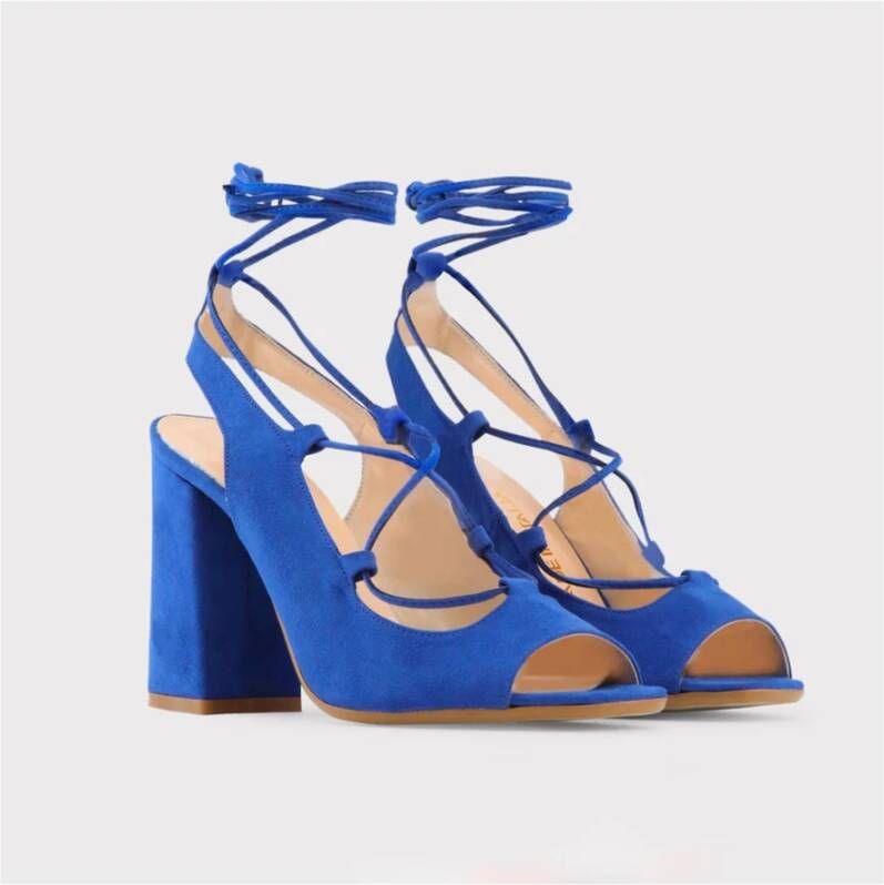 Made in Italia Dames Sandalen met Verstelbare Enkelband Blauw Dames