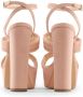 Made in Italia Luxe Velvet Wraparound Strap Sandalen Pink Dames - Thumbnail 22