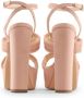 Made in Italia Luxe Velvet Wraparound Strap Sandalen Pink Dames - Thumbnail 12