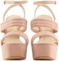 Made in Italia Luxe Velvet Wraparound Strap Sandalen Pink Dames - Thumbnail 24