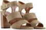 Made in Italia Verstelbare Leren Sandalen met 10cm Hak Brown Dames - Thumbnail 9