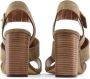 Made in Italia Verstelbare Leren Sandalen met 10cm Hak Brown Dames - Thumbnail 11