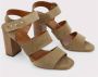 Made in Italia Verstelbare Leren Sandalen met 10cm Hak Brown Dames - Thumbnail 12