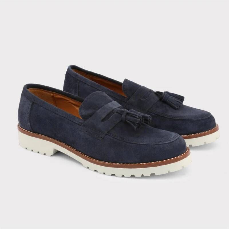 Made in Italia Tassel Loafers met 3cm Hak Blue Dames