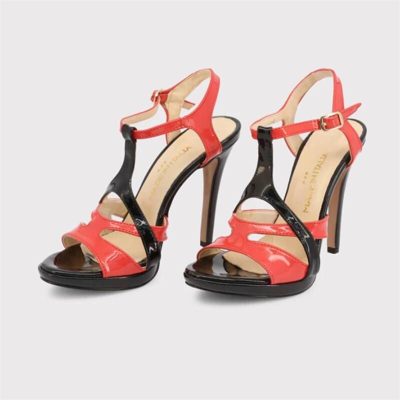 Made in Italia Verstelbare gesp sandalen met 10 cm hak Multicolor Dames