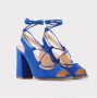 Made in Italia Zwarte sandalen met hoge hak en verstelbare enkelband Blue Dames - Thumbnail 24