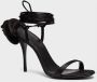 Magda Butrym Bloemen Schoenen Black Dames - Thumbnail 4