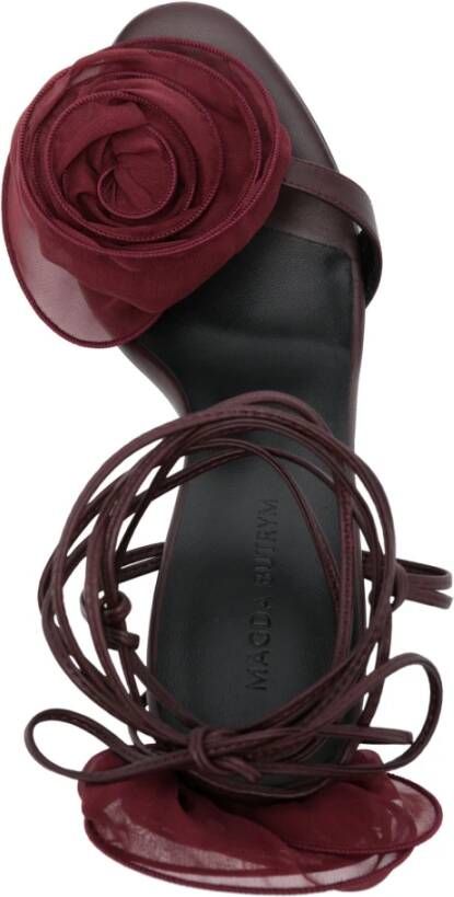 Magda Butrym Bordeaux Bloemen Sandalen Schoenen Red Dames