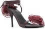 Magda Butrym Bordeaux Bloemen Sandalen Schoenen Red Dames - Thumbnail 4