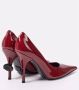 Magda Butrym Bourgondische Leren Pumps Gemaakt in Italië Red Dames - Thumbnail 2