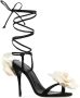 Magda Butrym Elegante Zwarte Satijnen Sandalen Black Dames - Thumbnail 2