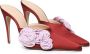 Magda Butrym Rode Bloemen Muiltjes Hooggehakte Sandalen Red Dames - Thumbnail 2