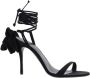 Magda Butrym Zwarte Wrap Around Dubbele Bloem Sandalen Black Dames - Thumbnail 2