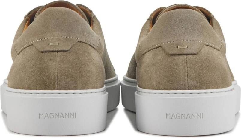 Magnanni Beige Suede Sneakers Beige Heren