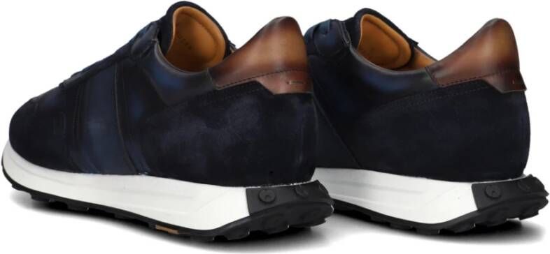 Magnanni Blauwe Lage Top Heren Sneakers Blue Heren