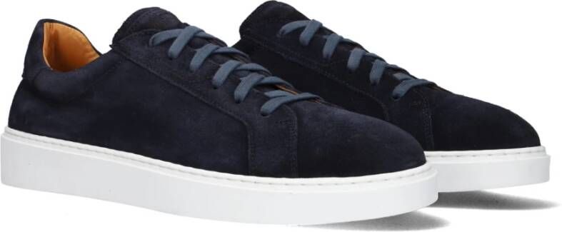 Magnanni Blauwe Suède Heren Sneaker 24720 Blue Heren