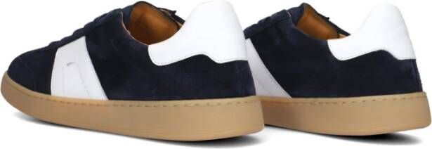 Magnanni Blauwe Suède Lage Heren Sneakers Blue Heren