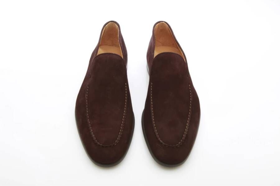 Magnanni Bruin Suède Loafer Instapper Brown Heren