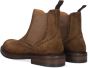 Magnanni Bruine Chelsea Boot met Brogue Perforaties Brown Heren - Thumbnail 4