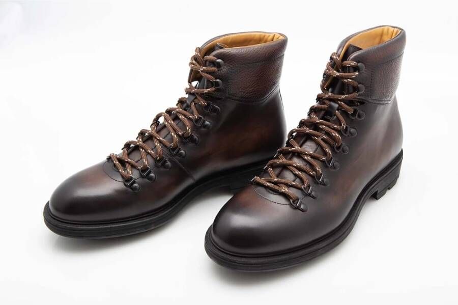 Magnanni Bruine leren wandelschoenen Brown Heren