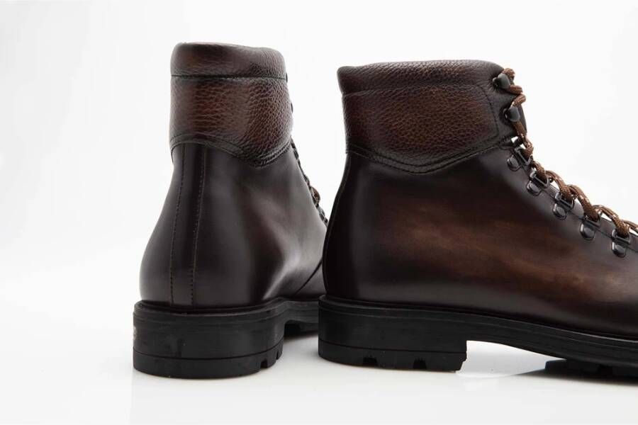 Magnanni Bruine leren wandelschoenen Brown Heren