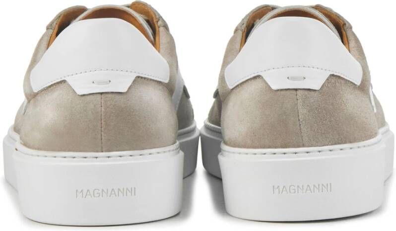 Magnanni Grijze Suède Sneakers Gray Heren