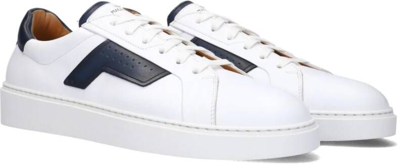 Magnanni Heren Lage Sneakers Wit Blauw White Heren