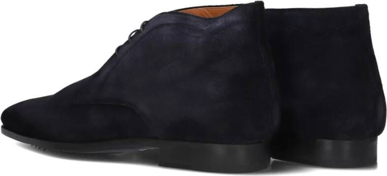 Magnanni Heren Veterschoenen Donkerblauw Suède Blue Heren