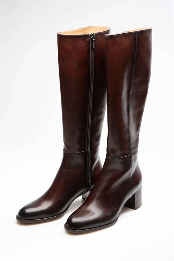 Magnanni Kniehoge laars met 5 cm hak Brown Dames