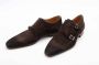 Magnanni Stijlvolle Monkschoenen Donkerbruin Brown Heren - Thumbnail 3