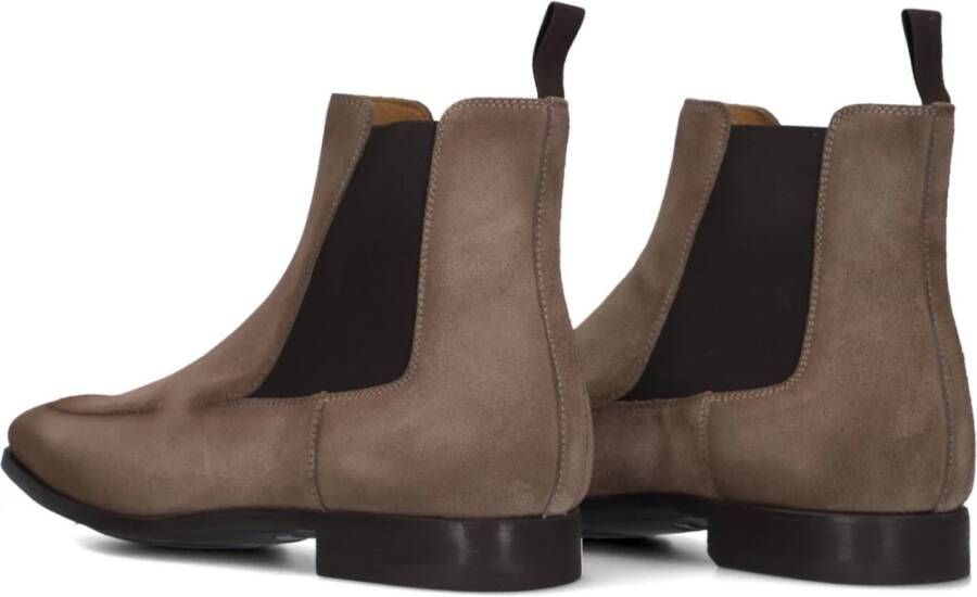 Magnanni Taupe Suede Chelsea Boots voor Heren Beige Heren