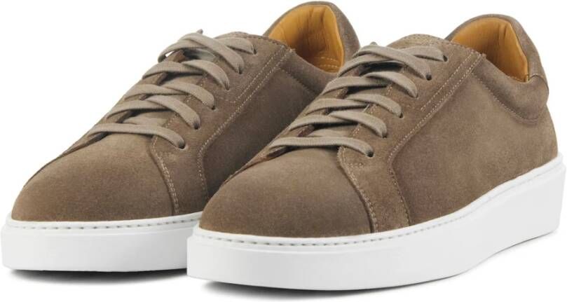 Magnanni Taupe Suede Sneakers Beige Heren