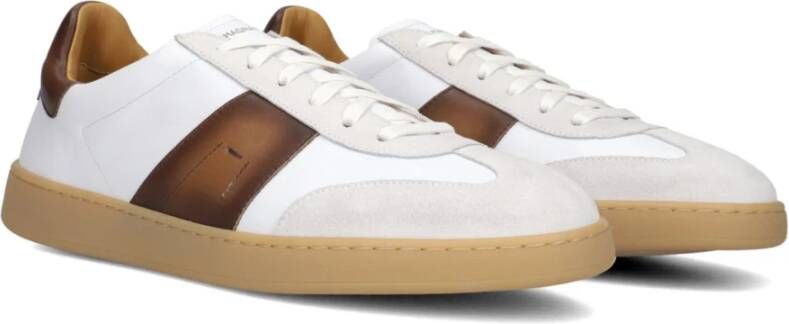 Magnanni Witte Lage Top Heren Sneakers White Heren