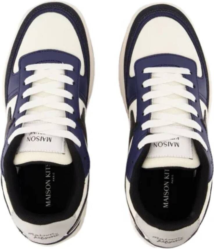 Maison Kitsuné Leather sneakers Blue Dames